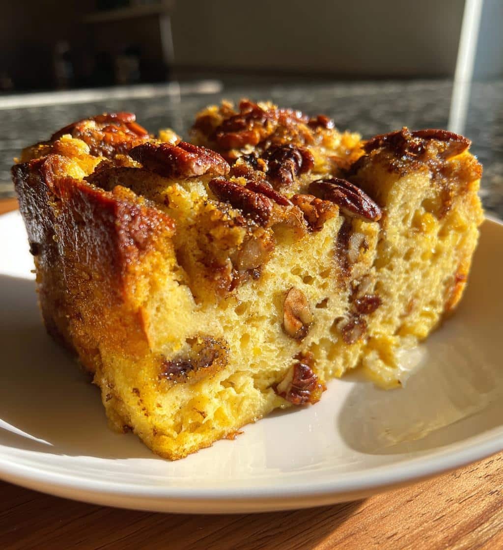 irresistible pumpkin pecan bread pudding recipe delight - detail 1
