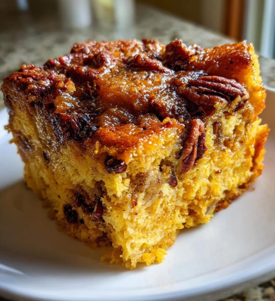 irresistible pumpkin pecan bread pudding recipe delight