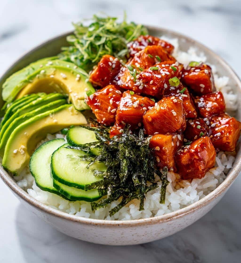 irresistible spicy salmon maki bowls a flavorful delight - detail 1