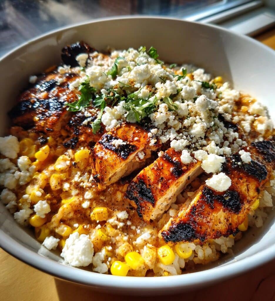 irresistible street corn chicken rice bowls recipe
