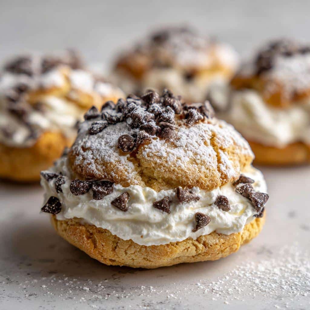 italian cannoli inspired thumbprint cookies - detail 1