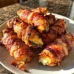 jalapeno popper eggrolls bacon wrapped bites