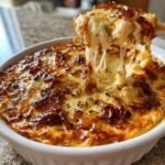 jammy hot caramelized onion dip with gruyere