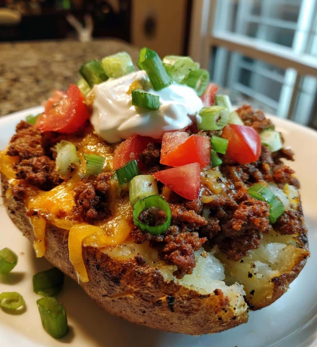 loaded potato taco bowls - detail 1