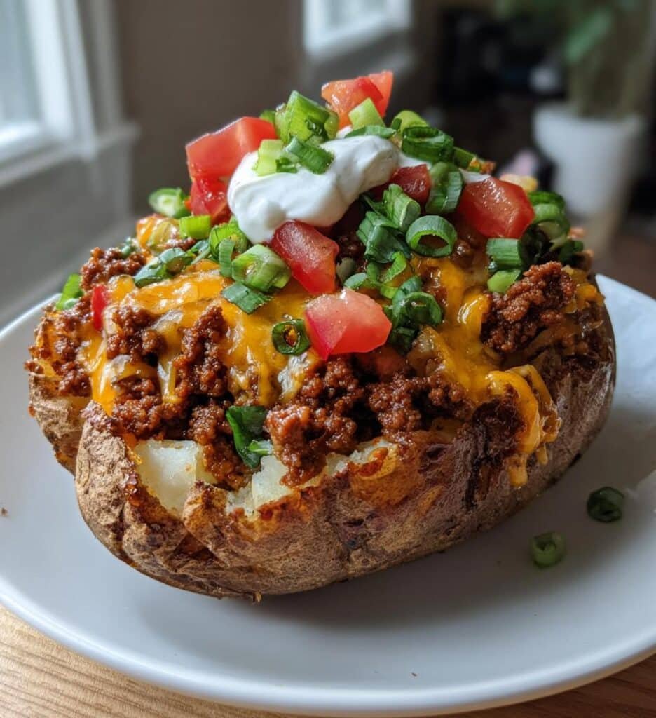 loaded potato taco bowls