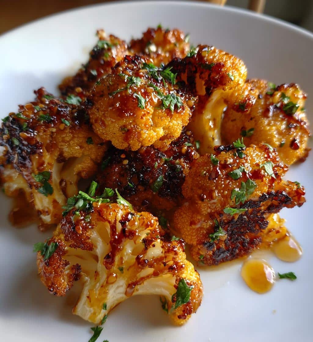 moroccan cauliflower with tahini honey - detail 1