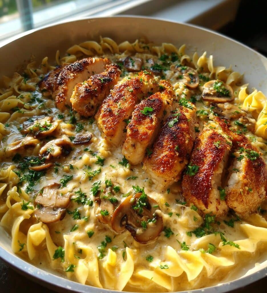 one pan chicken with buttered noodles recipe