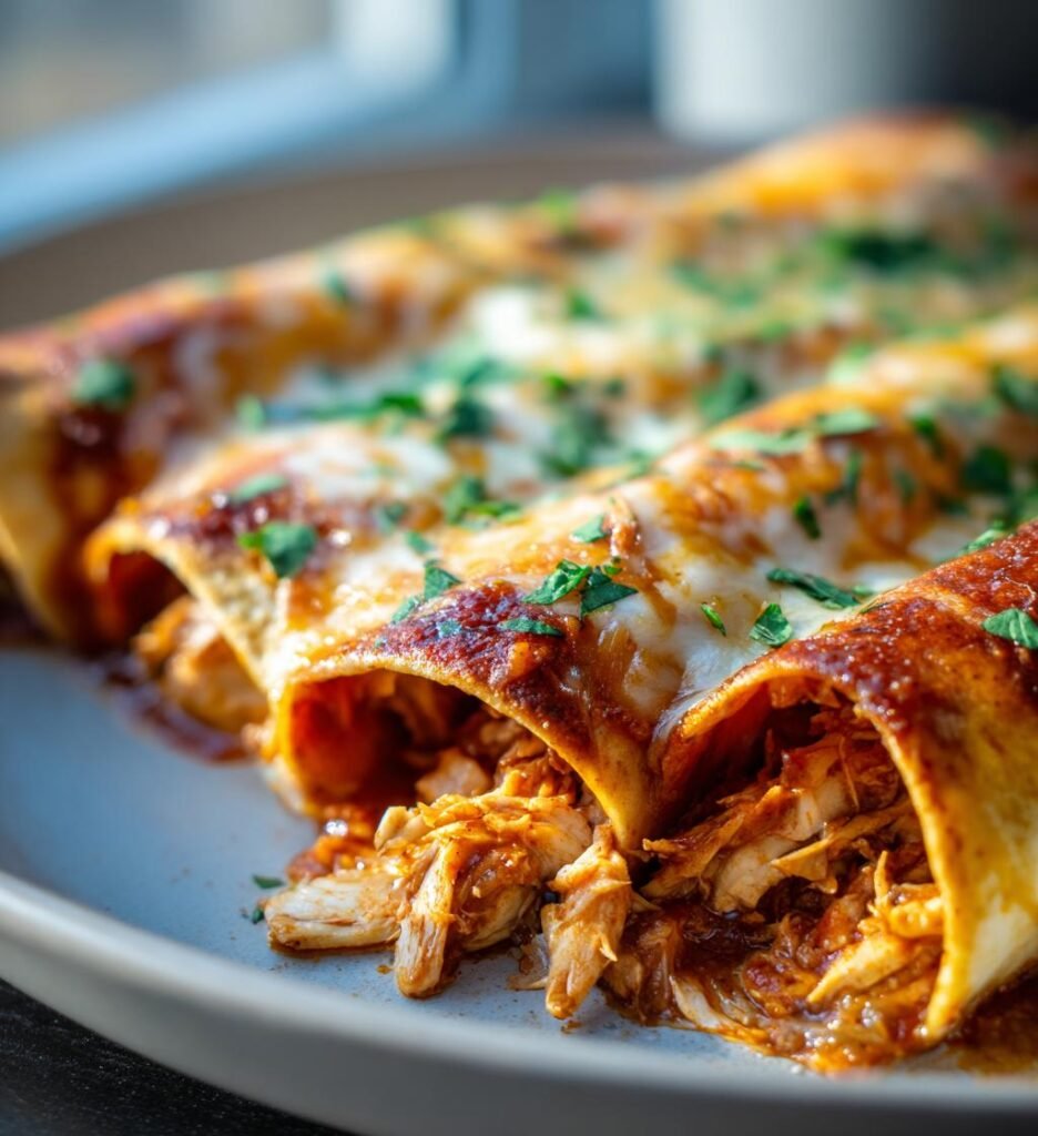 protein cottage cheese chicken enchiladas low carb