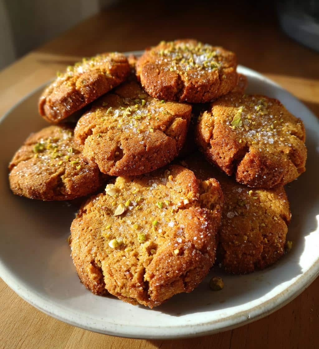 salted honey pistachio cookies - detail 1