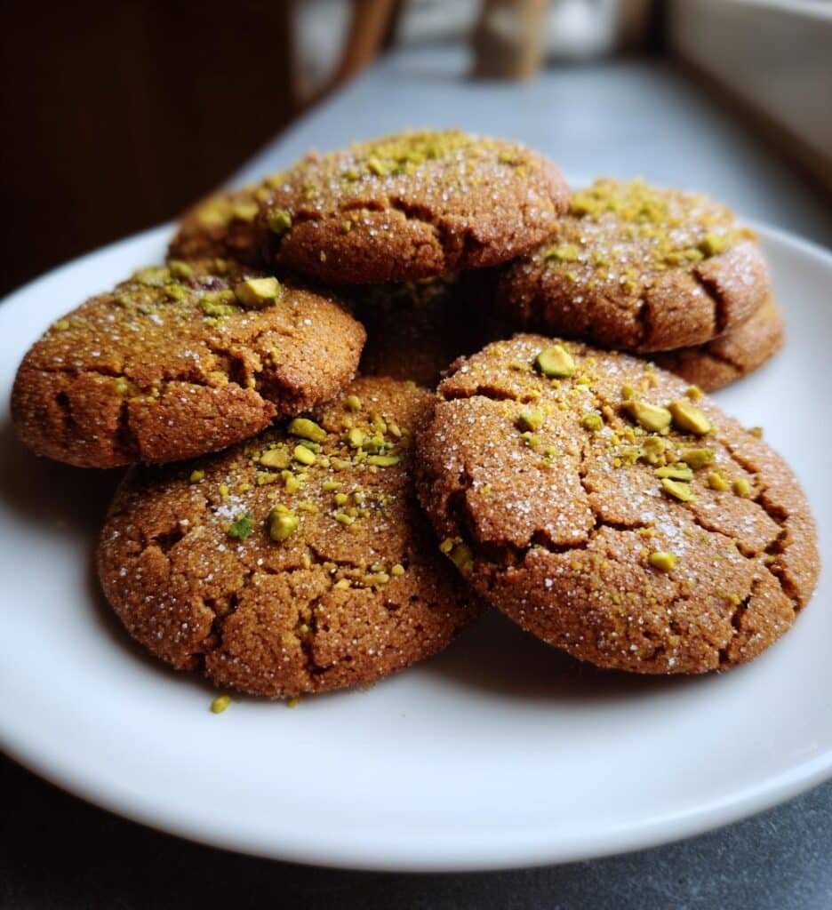 salted honey pistachio cookies