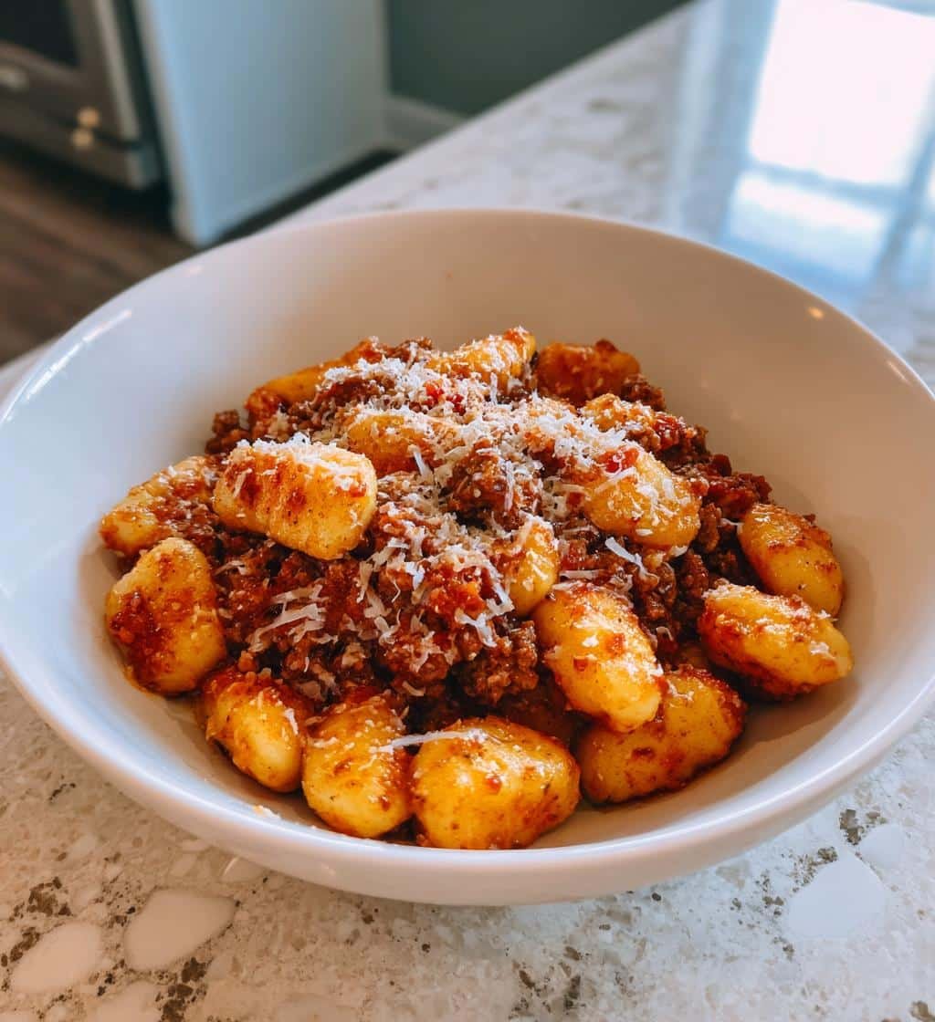 savory ground beef gnocchi comfort food delight - detail 1