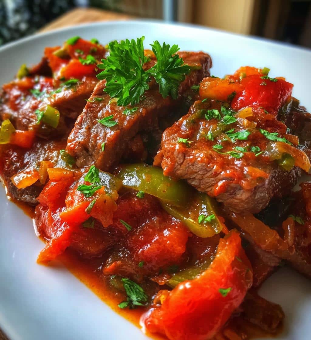 savory steak pizzaiola a flavorful italian delight - detail 1