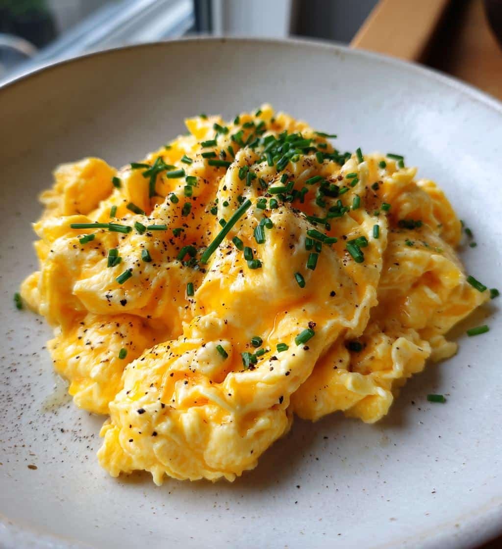 silky miso scrambled eggs - detail 1