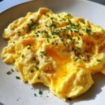 silky miso scrambled eggs