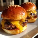 smoky ghost pepper cheeseburger bites with bourbon kick