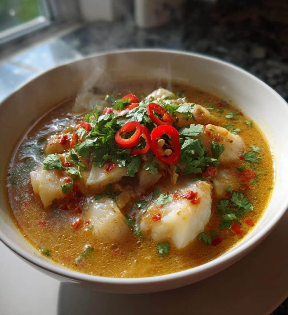 spicy lemon fish soup recipe