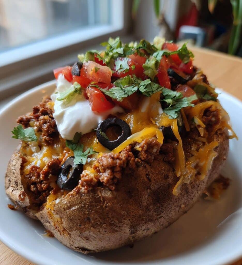 taco loaded baked potatoes