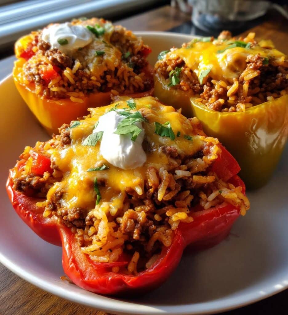 taco stuffed peppers delicious recipe