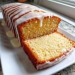 vanilla buttermilk pound cake with cream cheese glaze