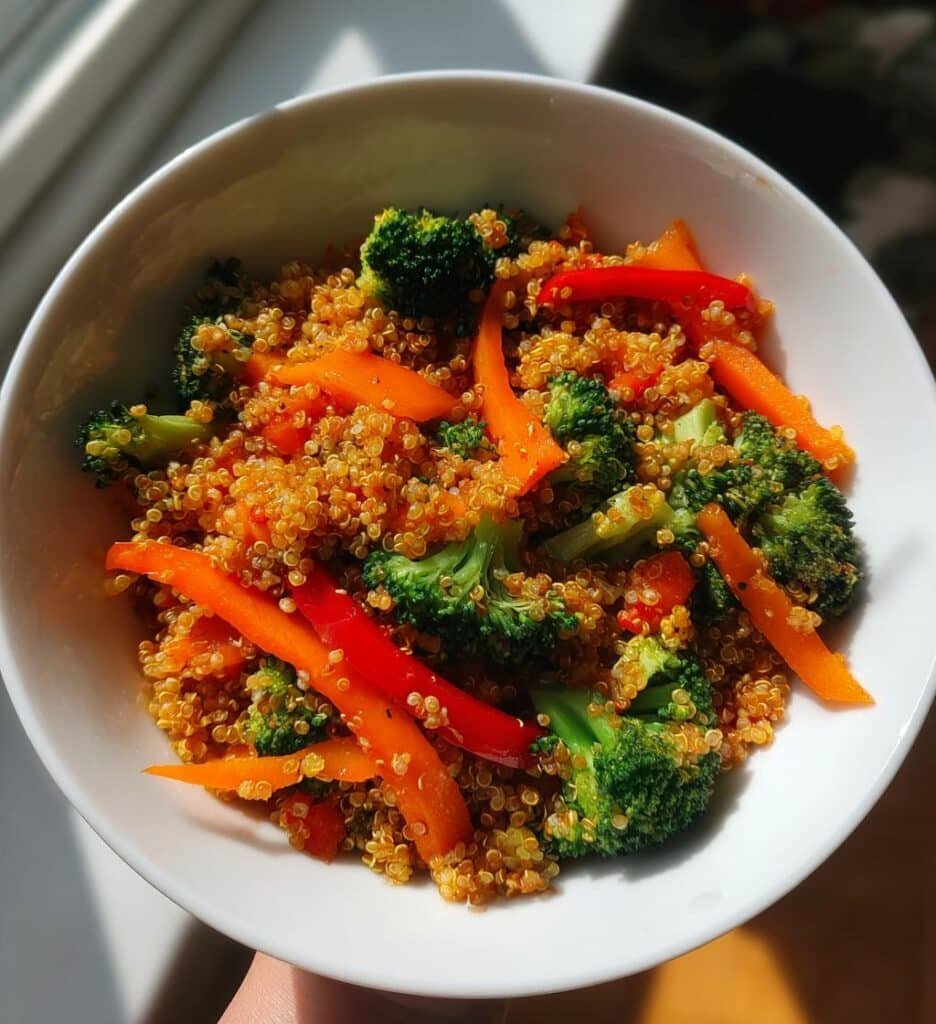 vibrant quinoa veggie stir fry clean eating