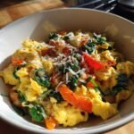 wholesome scrambled egg and veggie bowl recipe delight