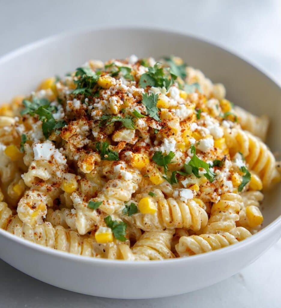 zesty healthy street corn pasta salad light cravings